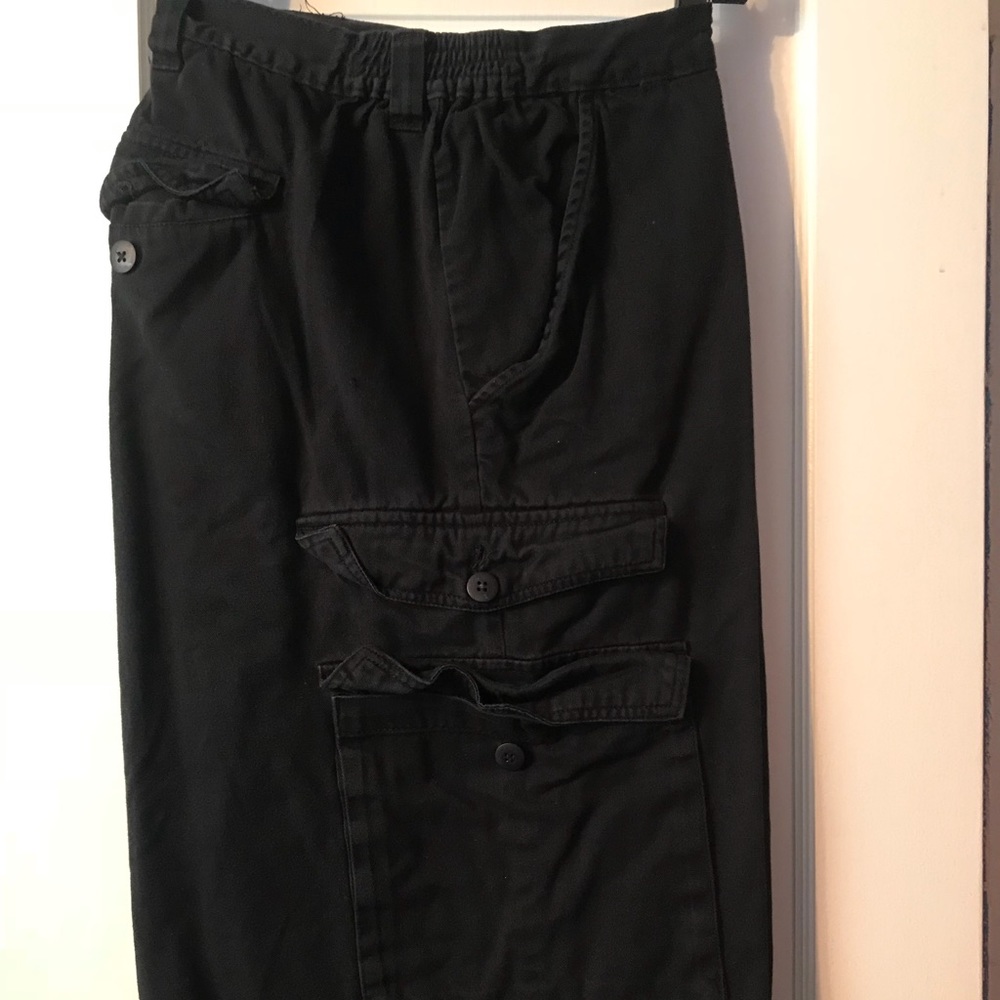 Men’s black cargo shorts. Size 50